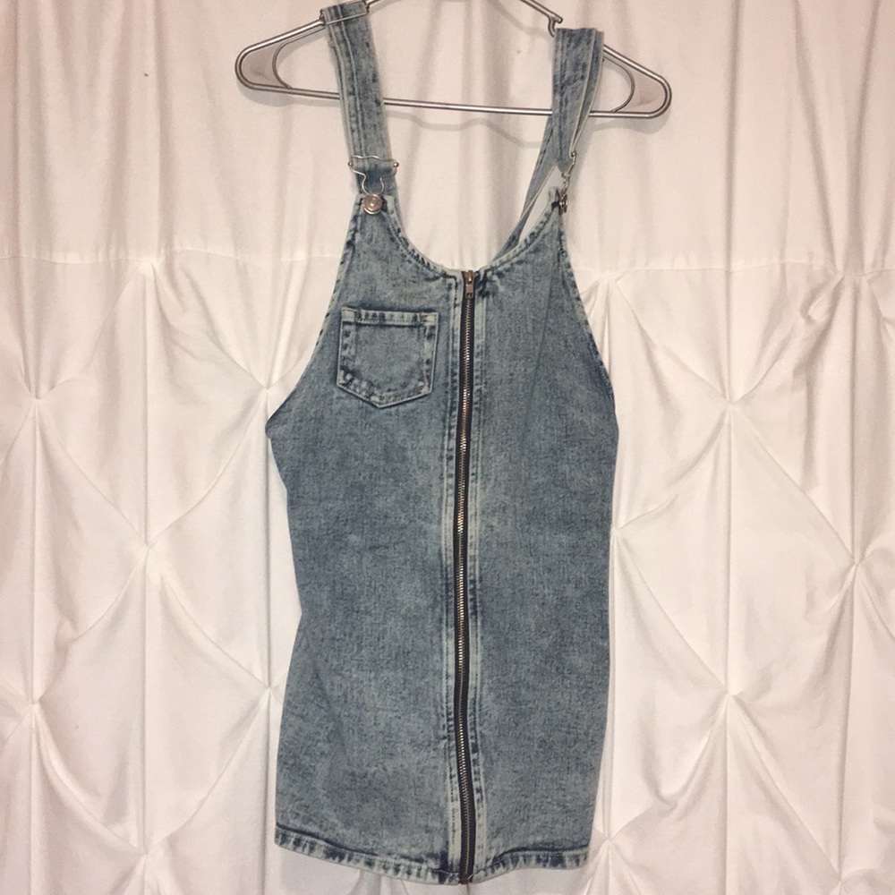 jean zip dress